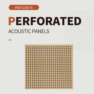 China Timber Veneer Perforated Acoustic Wood Panels For Auditorium Sound Absorption 0.9NRC for sale