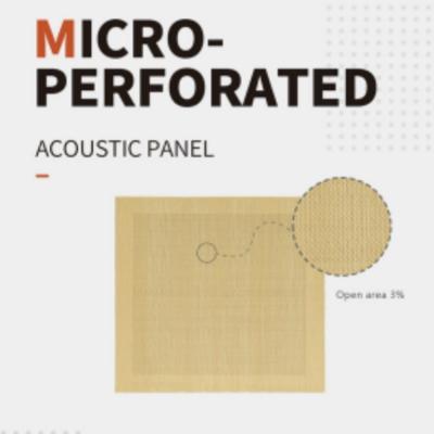 China 15mm 18mm Super Micro Perforated Acoustic Panels Interior Soundproofing Decor for sale