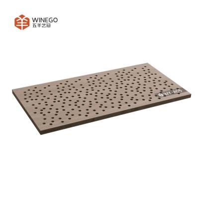 China E1 Grade Acoustic Art Panels Sound Absorbing 0.8 High NRC 600x600 1200xL600mm for sale