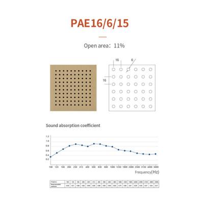 Cina Sistema di soffitto sospeso perforato pannelli di isolamento acustico 600x600 mm di legno in vendita