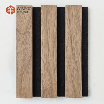 China Customizable Wood Slat Acoustic Panels For Quiet And Stylish Interior for sale