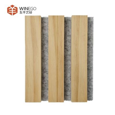 China Refined Acoustic Wood Slat Panels For Sophisticated Sound Solutions for sale