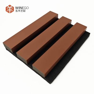 China Sleek Acoustic Wood Slat Panels For Quiet And Elegant Interiors Pure Color for sale