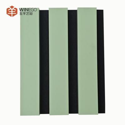 China Decorative And Functional Wood Slat Acoustic Panels For Restaurant Decoration for sale