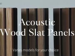 High-Performance Wood Slat Panels For Acoustics And Aesthetic Refinement