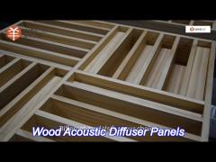 100mm thick wood acoustic diffuser panels e1 grade for sound clarity