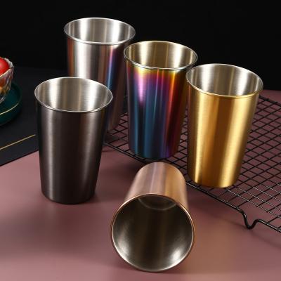 China Wholesale Viable Mint Mint Beer Cocktail Mojito Travel Water Tumbler Stainless Steel Pint Mug for sale