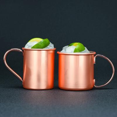 China Viable Wholesale 304 Stainless Steel Hammered Cocktail Beer Drinking Moscow Mule Cup Solid Copper Mug for sale