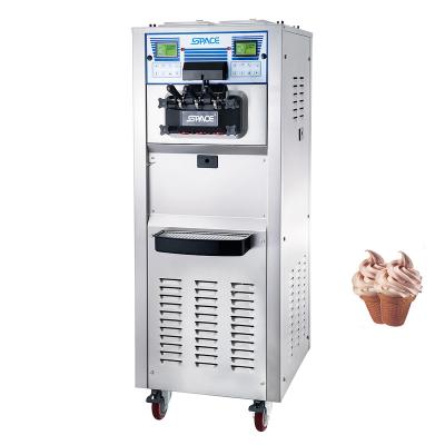 China Frozen Snacks Factory Restaurant Service 2+1 Mix Soft Ice Cream Making Yogurt Ice Cream Machine With Compressor for sale