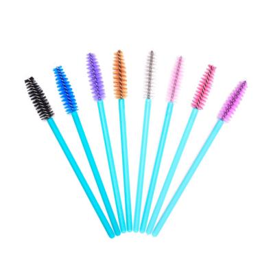 China Clean Your Highlights Eyelash Applicator Eyelash Brush Color Brow Comb Disposable Plastic Eyelash Extension Brush for sale