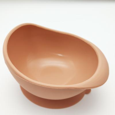 China Customizable Eco-friendly Non-slip Baby Suction Colors Baby Feeding Silicone Training Bowl Eco-Friendly Bowl for sale