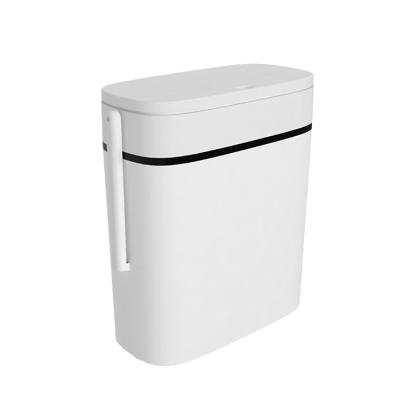 China High Quality Pressing Type Stocked Bathroom Waste Bin Creativity Single Waste Bin Toilet Trash Can With Lid for sale