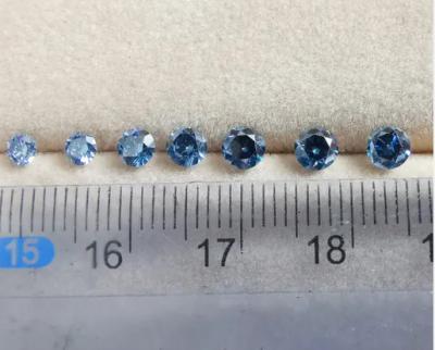 Cina HPHT Laboratorio di diamanti cresciuti Gioielli lucidati Diamanti blu vivaci in vendita