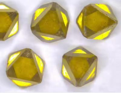 China octahedron rough diamonds hpht yellow industry diamond sharp point MCD for sale