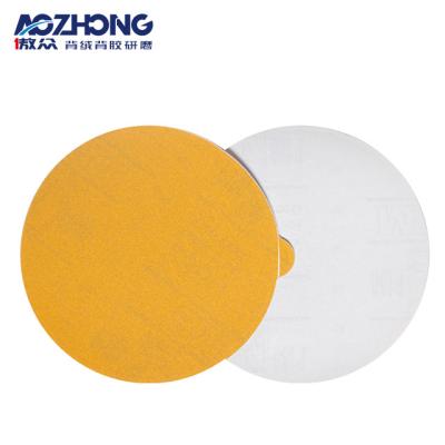 China Quality Professional Abrasive Wet Dry Grinding Sandpaper Round Disc Alumina Yellow Sandpaper for sale