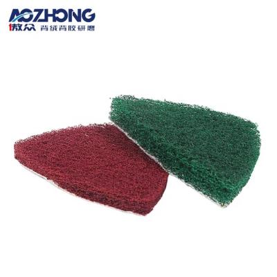 China Economical and multi-functional wear-resistant non-woven water-resistant sand paper pad around scouring pad for 3C series polishing for sale