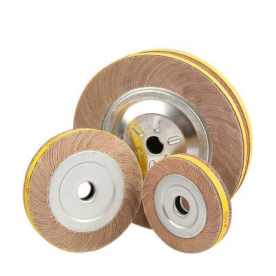 China High Efficient Grinding Mounted Polishing Buffing Wheels Abrasive Black Wool Flap Wheel Flap Disc Grinding Wheels for sale