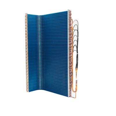 China Benrun L-Shape Bend Coil Heat Exchanger Corrugated/Louvered/Flat Type For Heat Pump Air Conditioner for sale