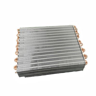 China Corrugated/Louvered/Flat Type Benrun Aluminum Fin Evaporator Heat Exchangers Cooling System Water Fin Pump for sale