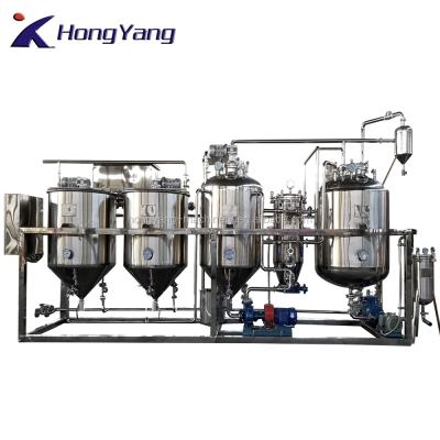 China Plant and frying oil food industry factory price and well received raw vegetable oil refinery equipment for sale