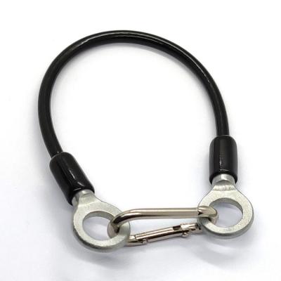 중국 Galvanized Steel PVC Coated Stainless Steel Wire Rope Sling With Snap Hook And Eyelets For Safety Hanger Wire 판매용