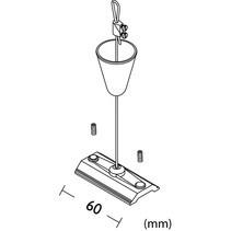 China track rail clamp For LED Track Rail Commercial And Residential Lightings connector accessories for sale