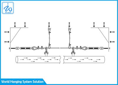 China Common Flexible HVAC Hanging Kit Easy To Install For Factories / Sports Venues for sale