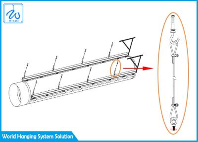 China Ventilation Pipeline Cable Hanging Systems , Exhibition Halls Hanging Track System for sale