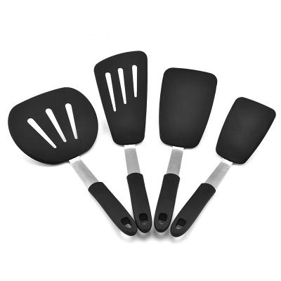 China Modern Silicone Spatula Spring Steel Four-Piece Kitchenware Non-Stick Silicone Spatula for sale