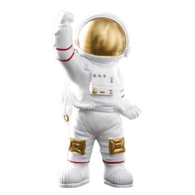 China High Quality Epoxy Resin Kids Crafts Nordic Style Astronaut Sculptures Home Furnishings Home Decor Statues White Resin Crafts for sale