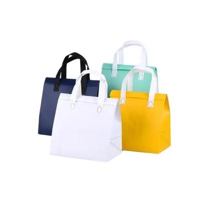 China Eco-Friendly Waterproof Portable Nonwoven Insulated Soft Food Delivery Thermal Lunch Cooler Bag With Logo for sale