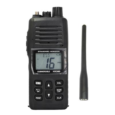 China Ship YAESU Horizon HX380 Standard Waterproof Explosion Proof VHF Marine Radio Walkie Talkie for sale