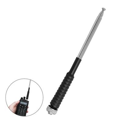 China Stainless Steel VHF 136-174MHz Long Range Telescopic Walkie Talkie Portable Radio Antenna for sale