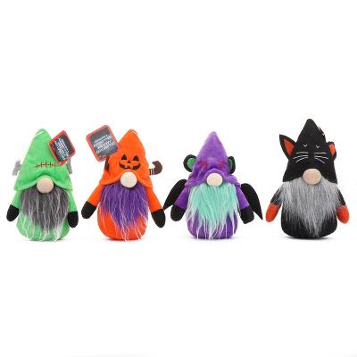 China Activity Decoration Halloween Gnome Doll Stuffed Dark Elf Halloween Pumpkin Lollipop Faceless Doll Ornaments Holiday Party Decorations for sale