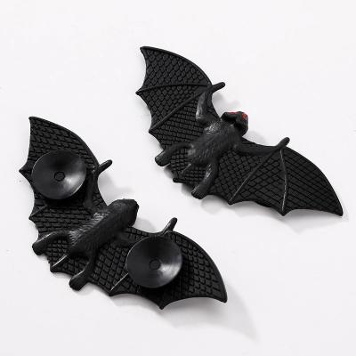 China Wholesale Activity Decoration Halloween Decorations Glowing Bats Horror Props Small Black Plastic Tricky Bats Toy Simulation Animal Bat Toys for sale