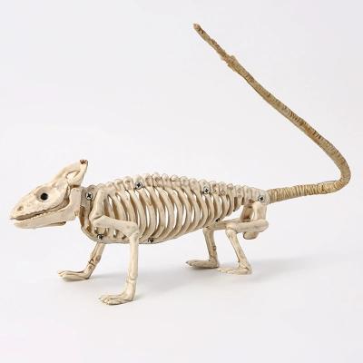 China Activity Decoration Halloween Party Decoration Lizard Plastic Bone Skeleton Supplies Favors Animal Model For Funny For Parties for sale