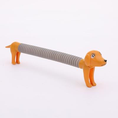 China Hose Viable Telescopic Autism Sensory Tubes Stretching Dog Sound Tube Wiggle New Decompression Spring Stretch Flexible Variable Toys for sale