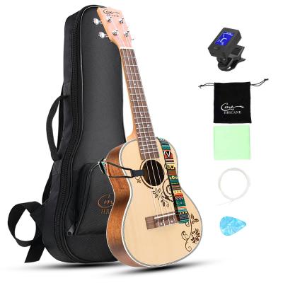 China Sapele Side Ukulele Hricane Spruce Solid Fir Tenor Ukuleles 26 Inch For Beginners With Gig Bag Strings for sale