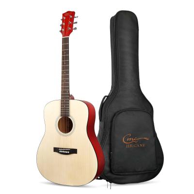 China Hricane Flawless Practice Guitar For Beginners 40 41 Inch Practice Guitar Acoustic Bleached Fir for sale