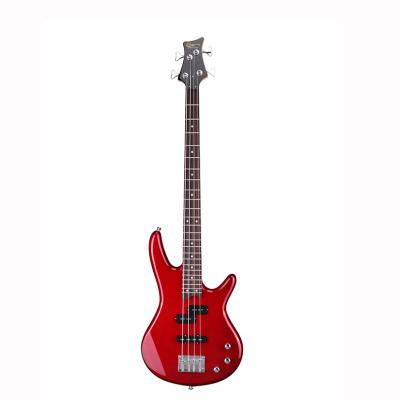 China Exquisite Custom Electric Bass Guitar 4 String Bass Guitar Manufacturers Electric Bass for sale