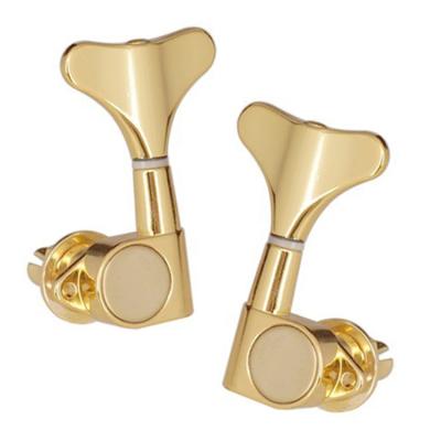 China Closed Fishtail BASS String Knob Electric Guitar Tuners Left and Right Tuning Winder Four Sets Quasi-Knob Twist Tuning Pegs Tuning Pegs Gold for sale