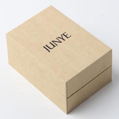 China Recyclable Luxury Packaging Recycled Brown Kraft Paper Printed Packaging Closure Gift Box for sale