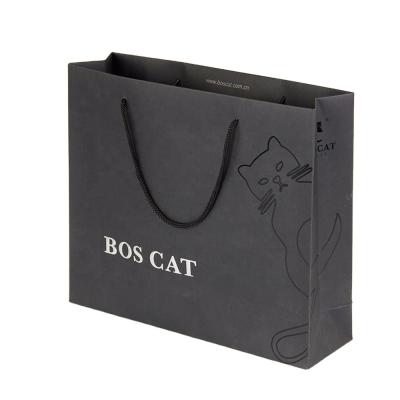 China Recyclable Custom Logo Large Standard Size Paper Shopping Bag For Suits for sale