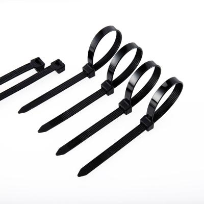 China Ties Cable Customize 12 Inch Sleeveless Black Plastic Zip Ties With 1000 Packs for sale