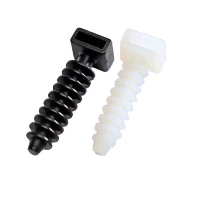 China Cable Tie Holder Firm Nylon Cable Clamp Screw Mount for sale