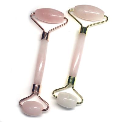 China Best Selling Natural Rose Quartz Stone Facial Roller Na Gemstone Beauty Care Product Massage for sale