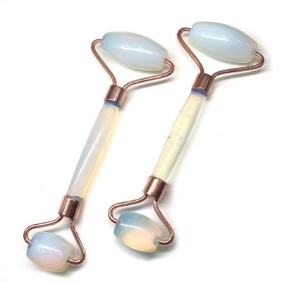 China Popular Na Body Massager Natural Opal Stone Massager White Opal Gemstone Roller Massager for sale