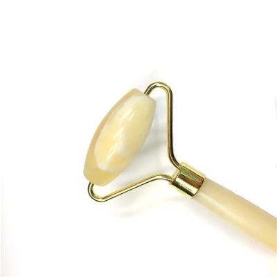 China High Quality Na Jade Stone Face Lifting Massager Natural Yellow Jade Skin Care Anti Aging Therapy for sale