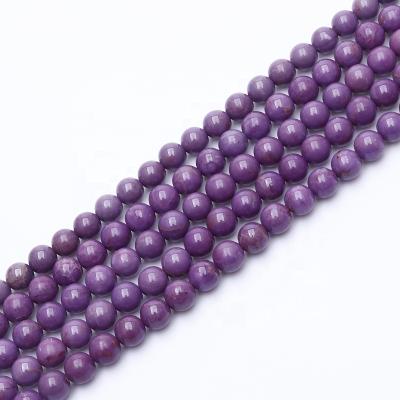 China Na Mica Beads Healing Gemstone Beads 4mm - 12mm Natural Purple Mica Beads in Loose Beads for sale