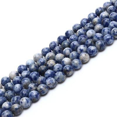 China Natural Pearls Product High Quality Round Beads Faceted Blue Gemstone Stain Beads for sale